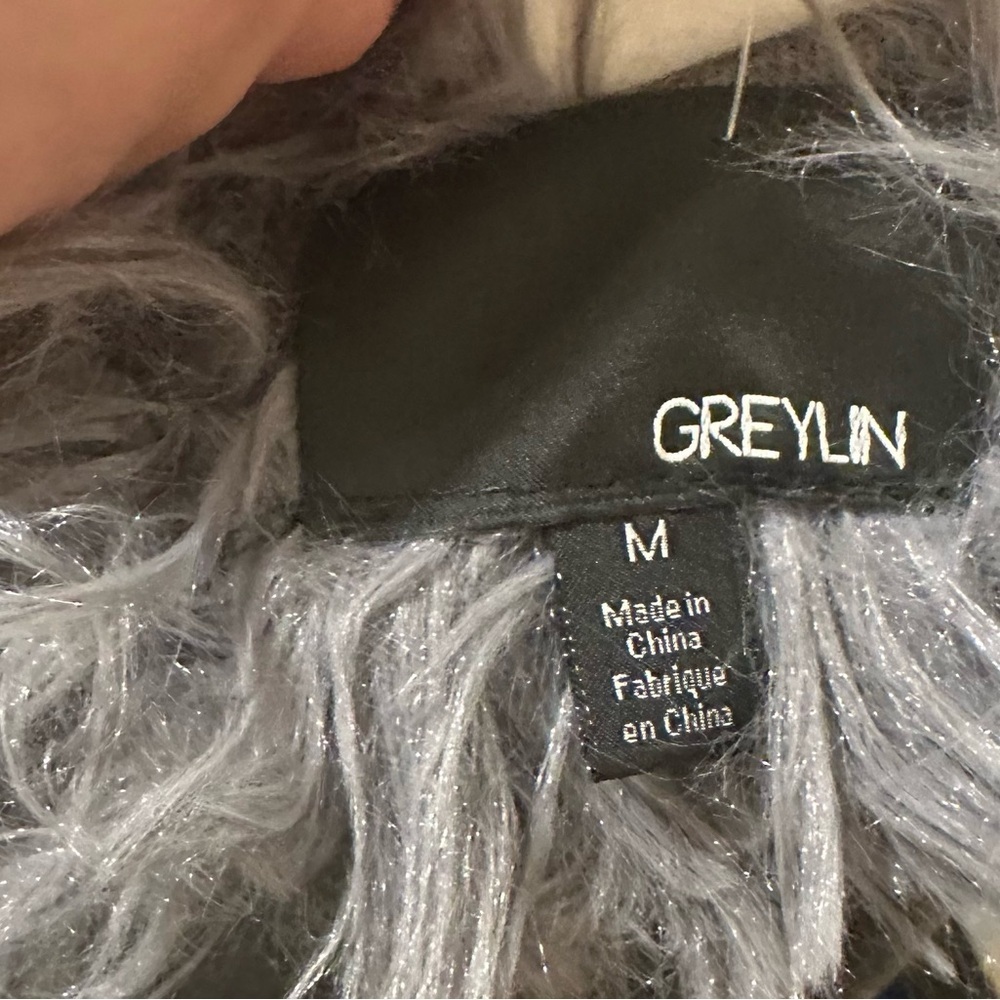 Greylin anthropologie faux fur shag Jacket - Picture 7 of 9